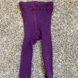 Hanna Andersson 80cm Purple Knitted Leggings